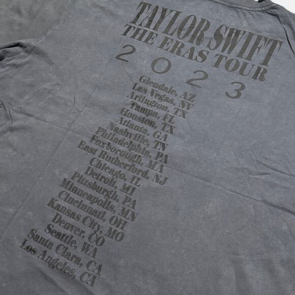 NWT The Eras International Tour Mineral Wash Gray T-Shirt sz 2XL RARE - Picture 5 of 6